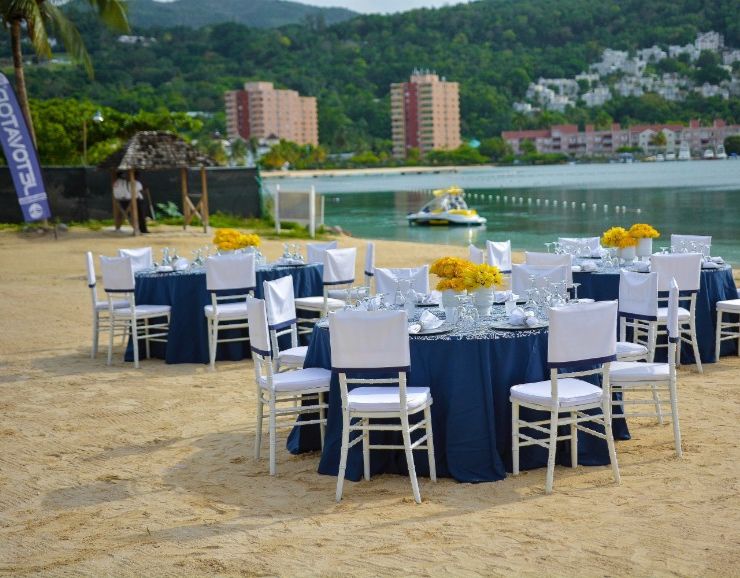 Moon Palace Jamaica Beach Destination Wedding Reception
