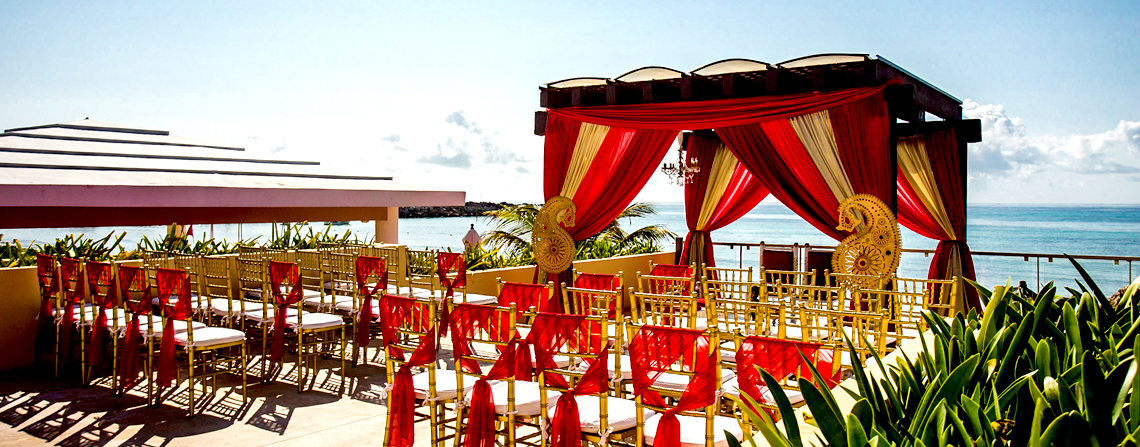 Beach Side wedding Event in Now Jade Riviera Cancun