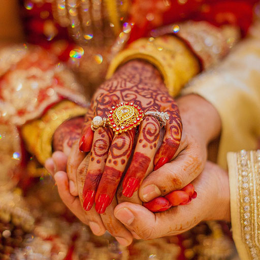 Indian Destination Wedding Bride and Groom