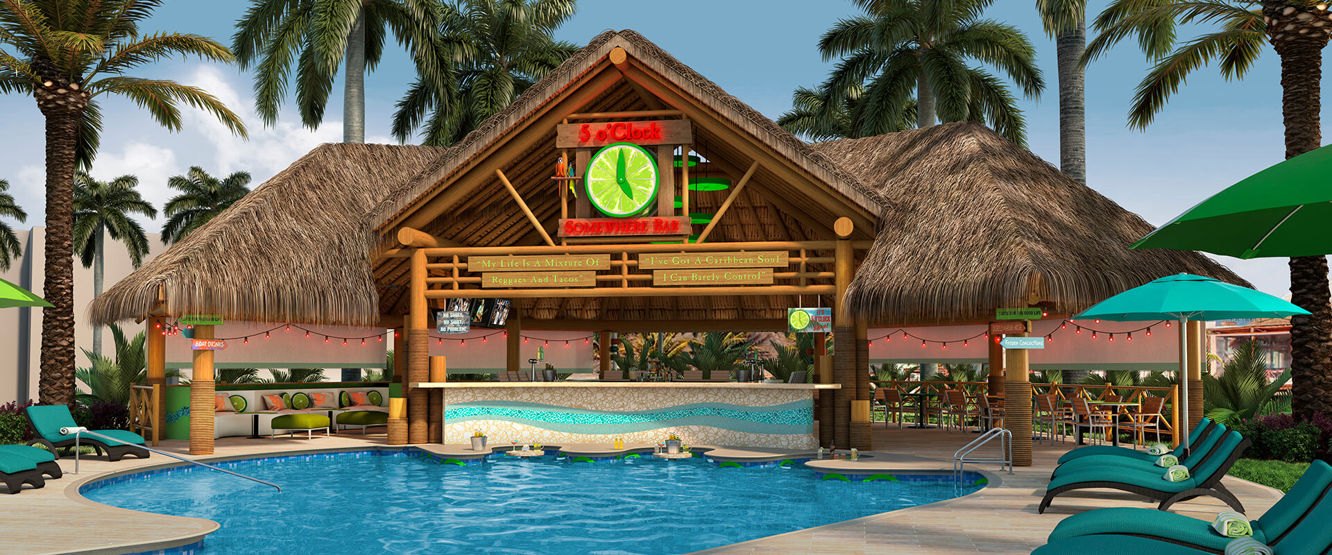 Margariatville reserve Riviera Cancun Destination Wedding Resort